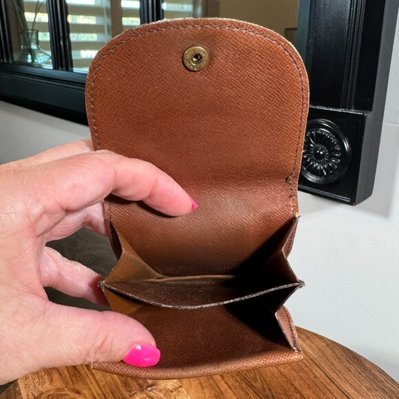 Louis Vuitton Monogram Cuvette Coin Case Vintage Petite Wallet - Picture 7 of 14